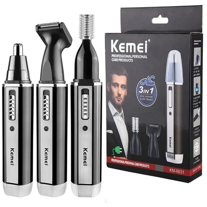 Kemei 4 in 1 trimmer for men Electric Nose and ear trimmer Rechargeable Trimmer For Hair Beard Nose And Ear Cleaner Grooming Set Noventix