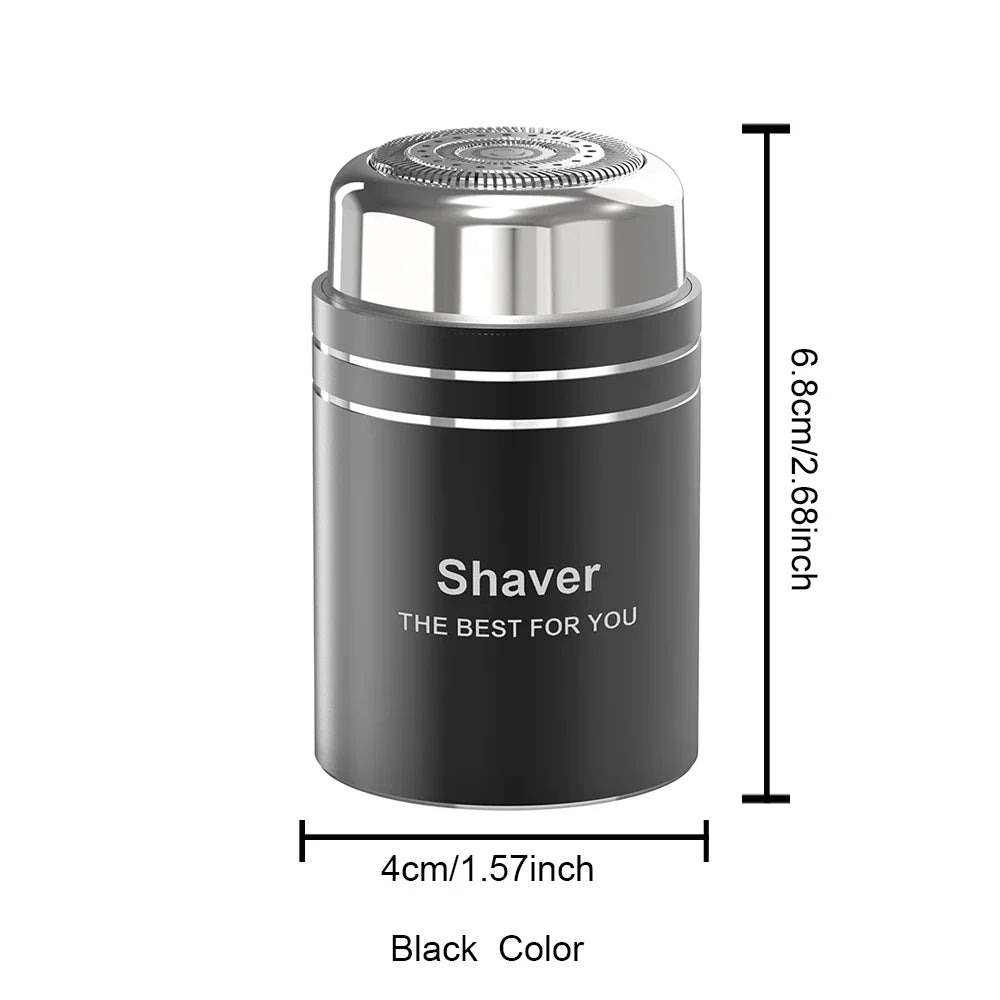 Electrical Mini Shaver for Men 3D Floating Blade IPX7 Washable Type-C USB Rechargeable Shaving Beard Machine for Home Travel Noventix