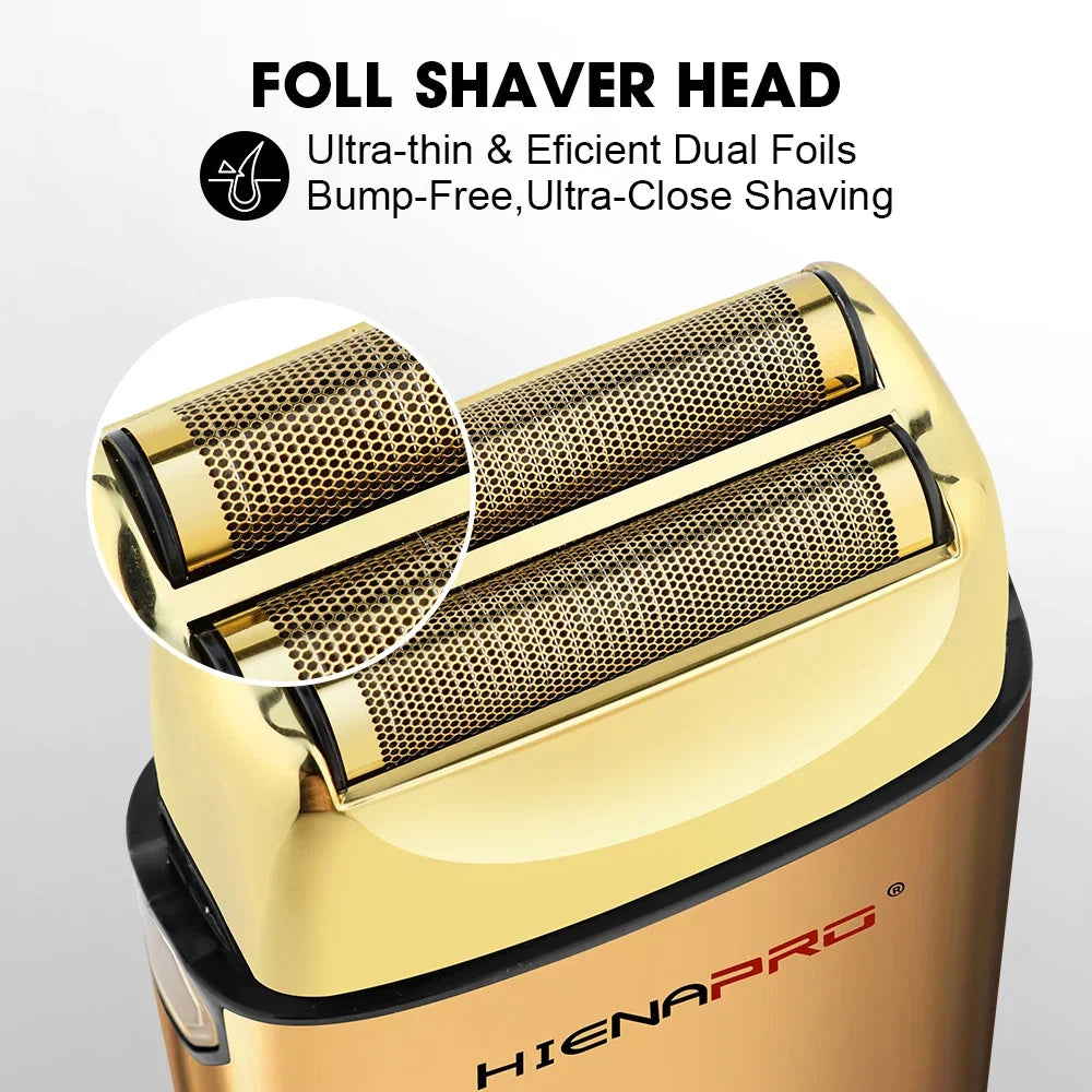 HIENA shaving machine men Electric shaver Hair clipper Rechargeable Metal Housing Pro Electric Shaver For Men Electric home Noventix