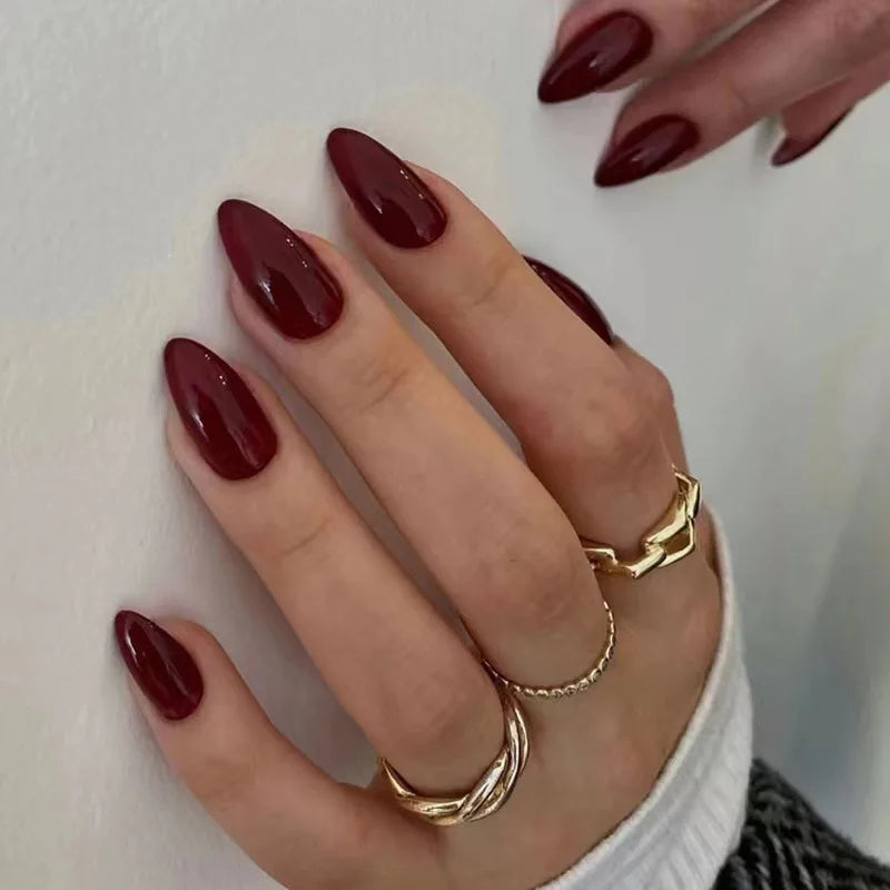 24Pcs Oval Short Pink Press on Nails Simple Ombre Spring False Nail for Sweet Sassy Cool Women&Girl Removable Wearable Nail Art Blushimmer