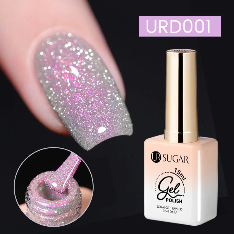 UR SUGAR 15ml Jelly Milky White Translucent Color Gel Polish Semi Permanent UV Gel Nail Art Soak Off Gel Varnish Latest Fashion Blushimmer