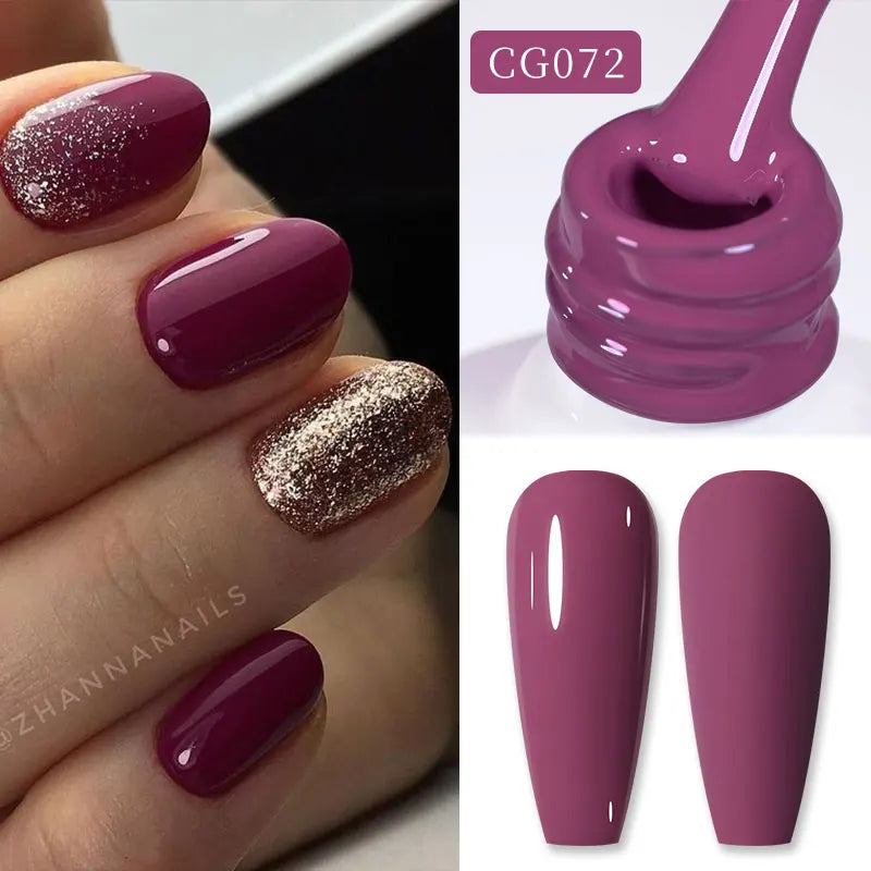 BORN PRETTY 10ml Blood Red Jelly Gel Nail Polish Halloween Nails Art Gel Polish Sheer Translucent Nail Gel for Winter Manicure Blushimmer