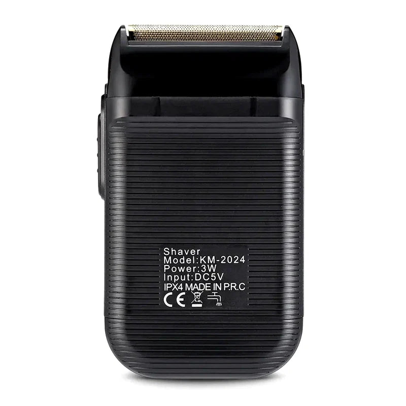 Kemei powerful rechargeable shaver for men foil electric shaver beard hair shaving head bald electric razor with extra mesh Noventix