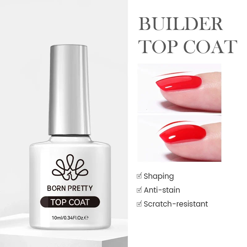 BORN PRETTY Milky White Jelly Nude Gel Nail Polish 10ml White Translucent Soak Off Gel Vernis Semi Permanent Need UV Light Cure Blushimmer
