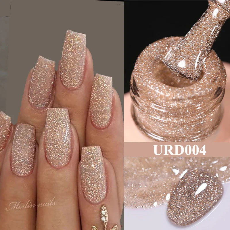 UR SUGAR 15ml Jelly Milky White Translucent Color Gel Polish Semi Permanent UV Gel Nail Art Soak Off Gel Varnish Latest Fashion Blushimmer