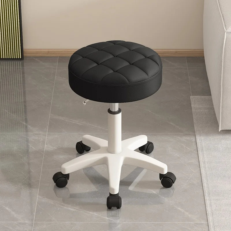 Massage stool Beauty salon stool Lifting rotating round stool Hair manicure Barber shop stool Round stool with wheels Vivalo