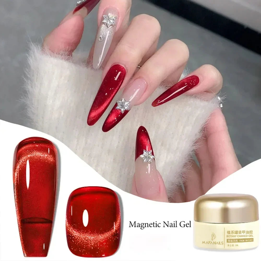 XEIJAYI Pink Cat Eye Gel Nail Polish Ceramic Magnetic Gel UV Semi-permanent Enamels Varnish Nail Supplies For Professionals Gel Blushimmer