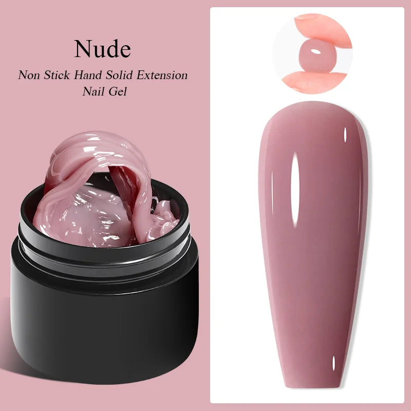 Milky White Nail Extension Gel Clear Nude Building UV Gel For Nails Finger Extensions Form Tips French Nails Manicure Nail Art Blushimmer