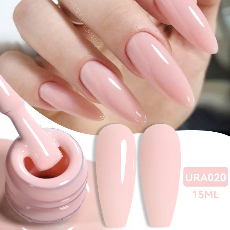 UR SUGAR 15ml Jelly Milky White Translucent Color Gel Polish Semi Permanent UV Gel Nail Art Soak Off Gel Varnish Latest Fashion Blushimmer