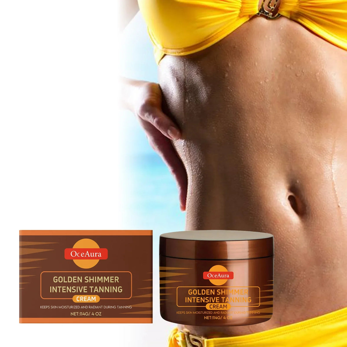 114g Tanning Accelerator Gel Lasting Self Solarium Sunless Tanner Body Face Glow Bronzer Nourishing Skin Tanning Boosting Cream Blushimmer