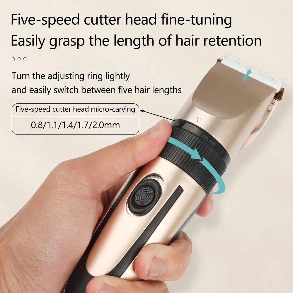 Electric Hair Trimmer Shaver Home Trimmers for Men Hair Clipper Professional Rechargeable Shavers Barber hair Cutting Machine Noventix