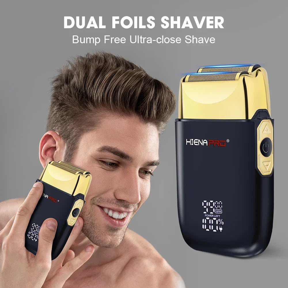HIENA Hair cutting machine Hair clipperRechargeable Pro Electric Shaver For Men Hair Beard Electric home appliance Christmas Noventix