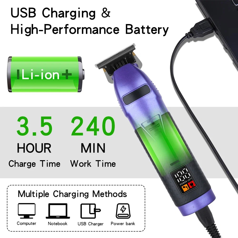 Hair Clipper Electric Hair Trimmer for Men Wireless Barber Trimmer Electric Shaver Professional Men's Hair Cutting Machine Noventix