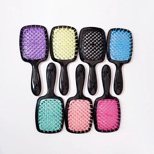 Tangled hair combed hair massage hairbrush hollowed out curly brush salon hairdresser hairdresser Special for real hair wigs WTN Essentials