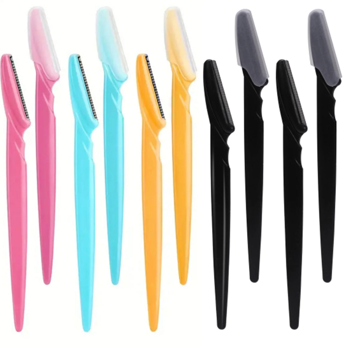 5/10/30/40 Pcs Eyebrow & Face Razor Set for Women and Men – Precision Hair Trimmer & Shaver with Protective Cover | Safe Facial Hair Remover WTN Essentials