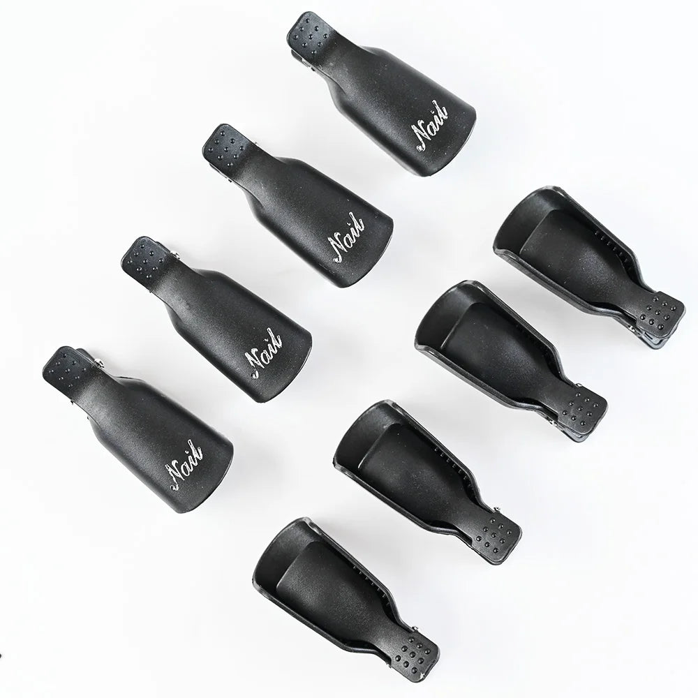 (10Pcs) Gel Nail Polish Remover Cap Clips Resuable Finger&Toe Nail Clips for removal Acrylic Nail Art Gel Polish Soak Off Tool Blushimmer