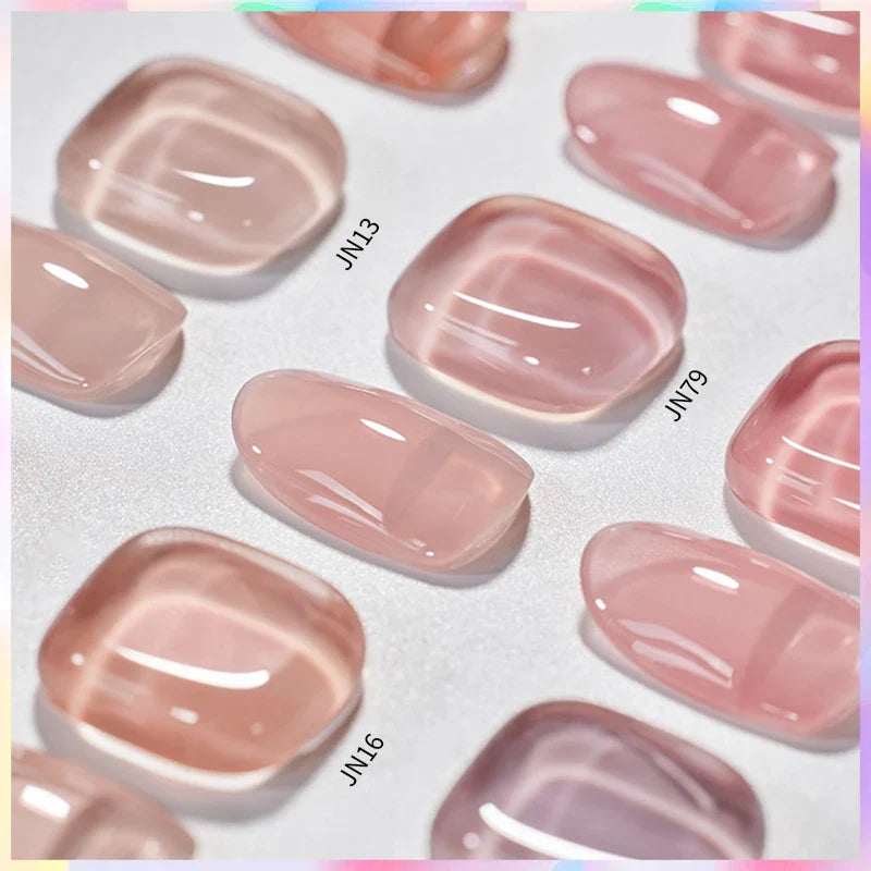 BORN PRETTY 83 Colors 10ml Jelly Nude Gel Nail Polish Autumn Amber Semi Transparent Manicure Soak off UV LED Nails Gel Varnish Blushimmer
