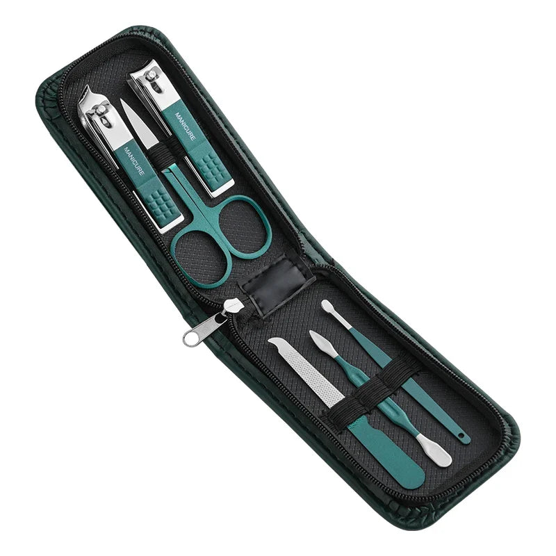 Nail Scissors Set Household High End Mens And Womens Special Nail Clippers Manicure Beauty Tools 6 Piece Portable Household WTN Essentials