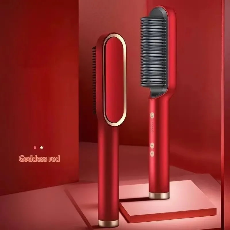 Hair Straightener Professional Quick Heated Electric Hot Comb Hair Straightener Personal Care Multifunctional Hairstyle Brush Noventix