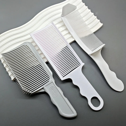 1/3Pcs Barber Hair Comb Kit Flat Top Hair Cutting Fading Stying Fade Comb  Men Fade Brush Salon Hair Tool Accessories Silcy Skin