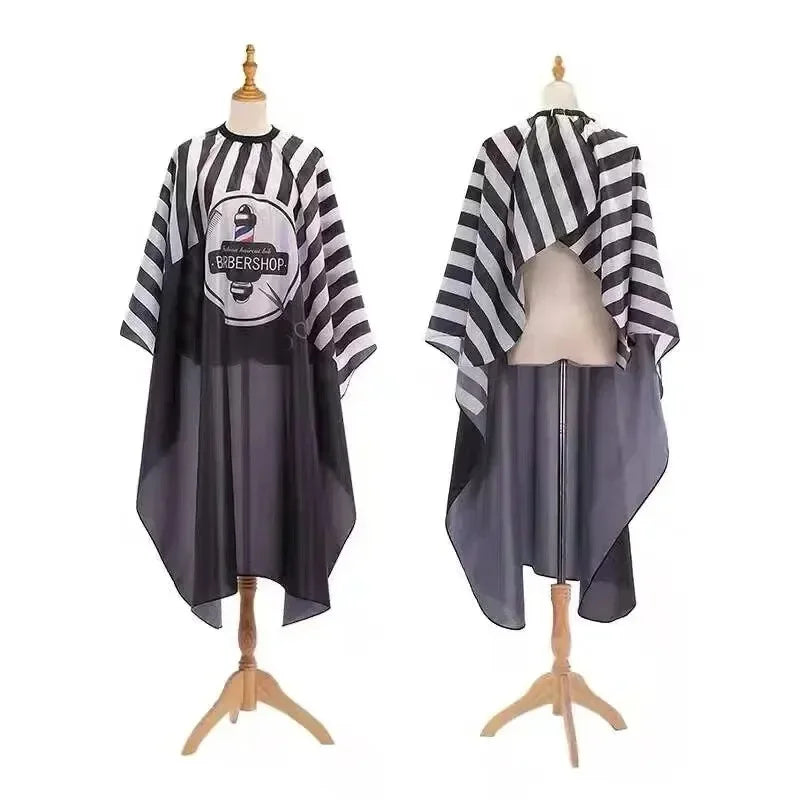 Hairdressing Coth Pattern Cutting Hair Waterproof Cloth Salon Barber Cape Professional Hair Stylist Retro Aprons Haircut Cape Noventix