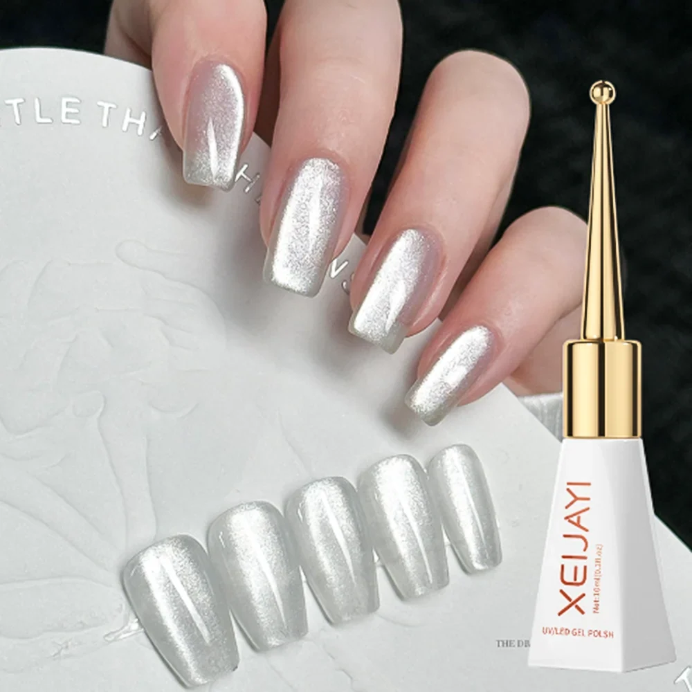 XEIJAYI Pink Cat Eye Gel Nail Polish Ceramic Magnetic Gel UV Semi-permanent Enamels Varnish Nail Supplies For Professionals Gel Blushimmer
