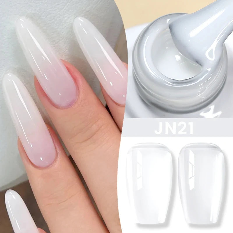 BORN PRETTY 83 Colors 10ml Jelly Nude Gel Nail Polish Autumn Amber Semi Transparent Manicure Soak off UV LED Nails Gel Varnish Blushimmer