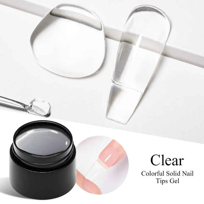 Milky White Nail Extension Gel Clear Nude Building UV Gel For Nails Finger Extensions Form Tips French Nails Manicure Nail Art Blushimmer