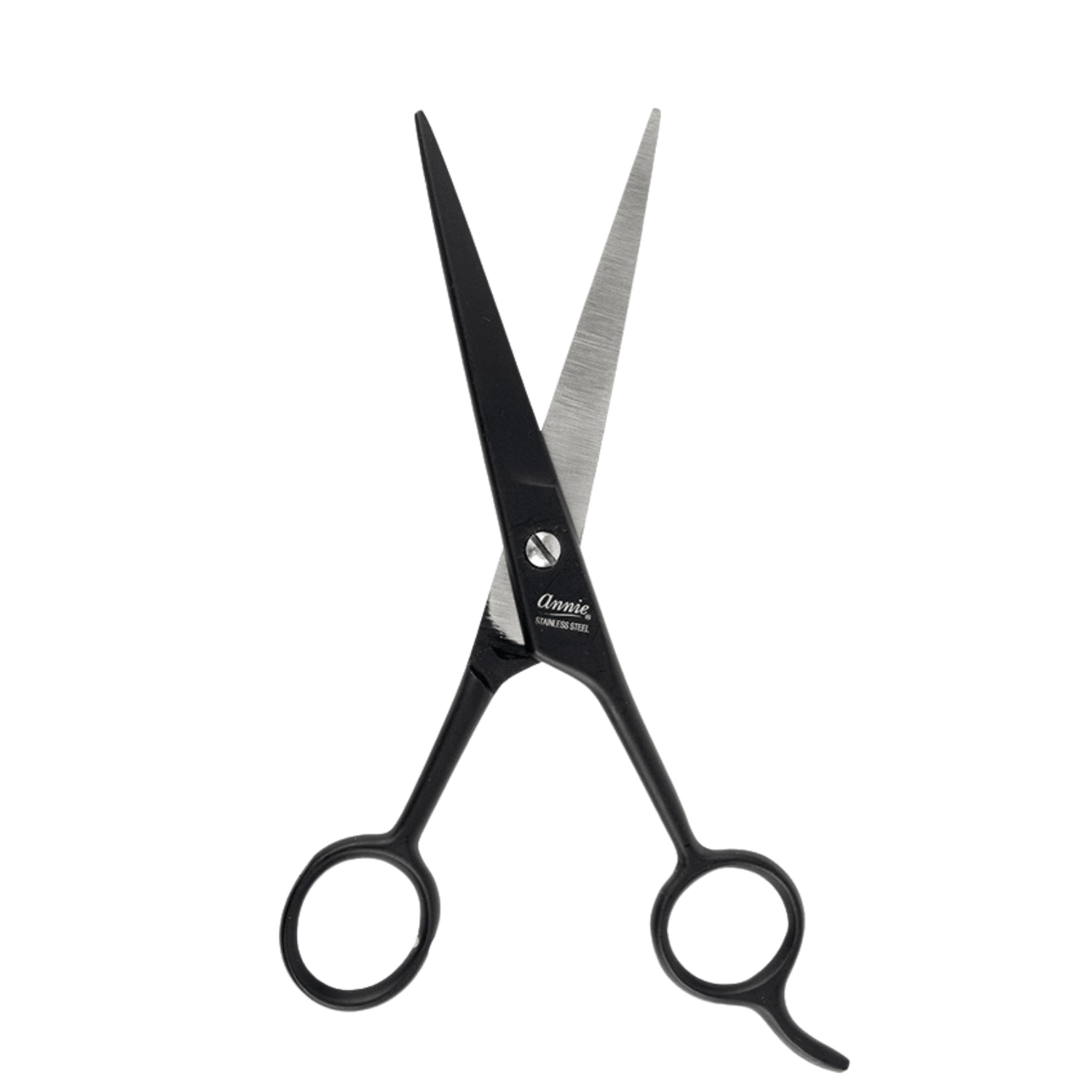 Annie Stainless Steel Straight Hair Shears 7.5 Inch, 1 Count, Black Annie International, Inc.