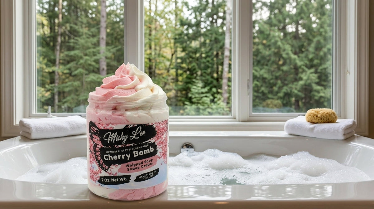 Cherry Bomb Whipped Soap and Shave Cream Mishy Lee Boutique