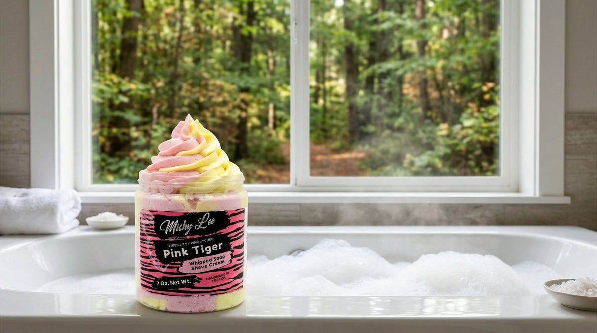 Pink Tiger Whipped Soap and Shave Cream Mishy Lee Boutique