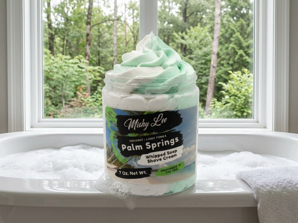 Palm Springs Whipped Soap and Shave Cream Mishy Lee Boutique