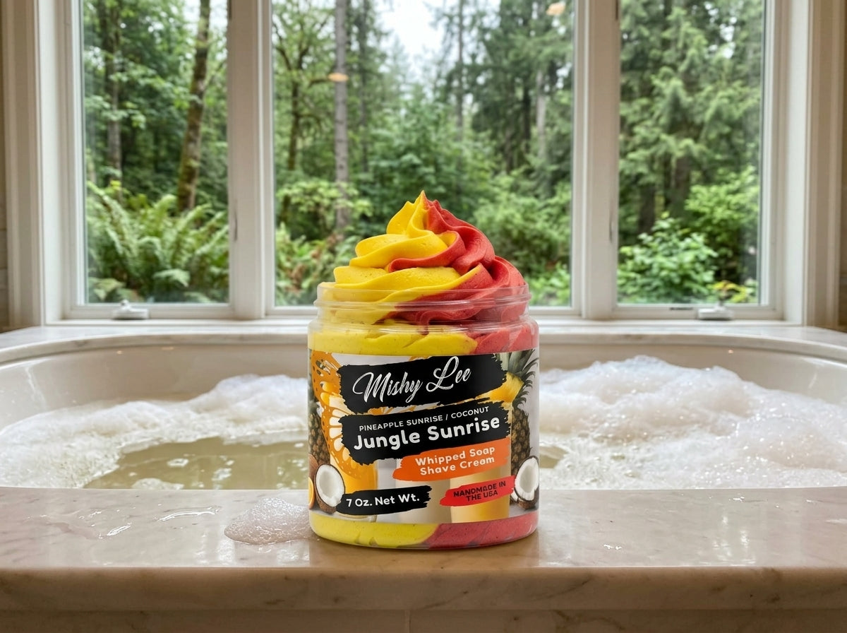 Jungle Sunrise Whipped Soap and Shave Cream Mishy Lee Boutique