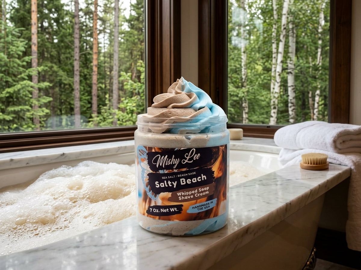 Salty Beach Whipped Soap and Shave Cream Mishy Lee Boutique