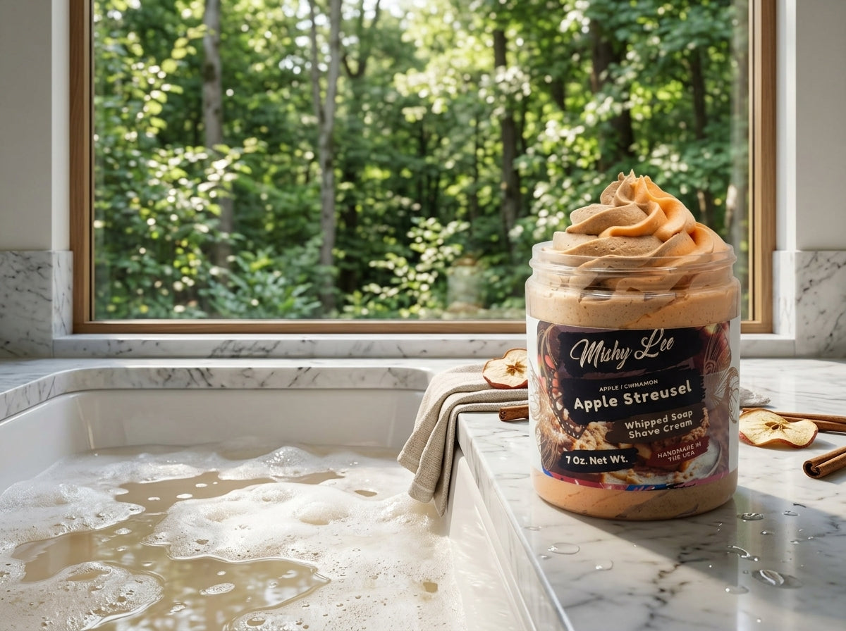 Apple Streusel Whipped Soap and Shave Cream Mishy Lee Boutique