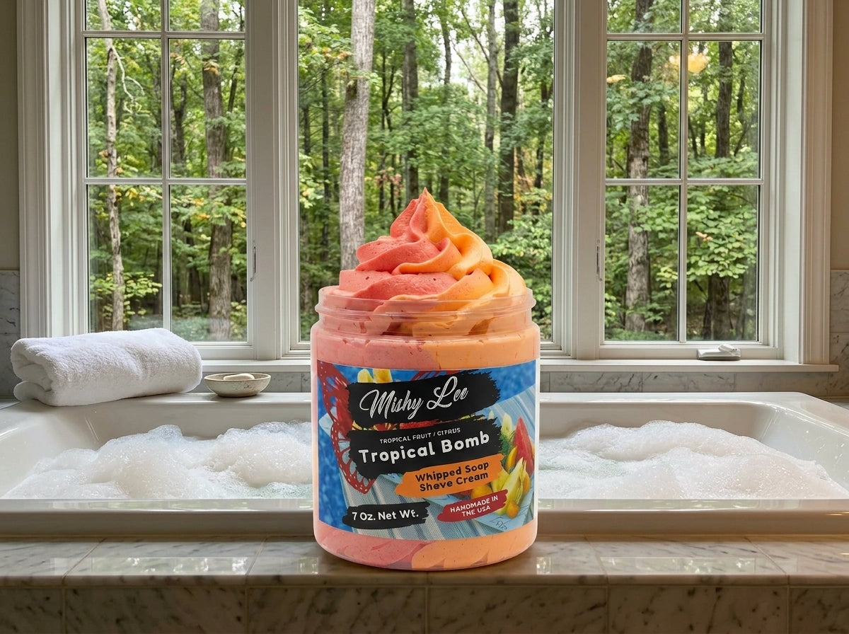 Tropical Fruit Bomb Whipped Soap and Shave Cream Mishy Lee Boutique