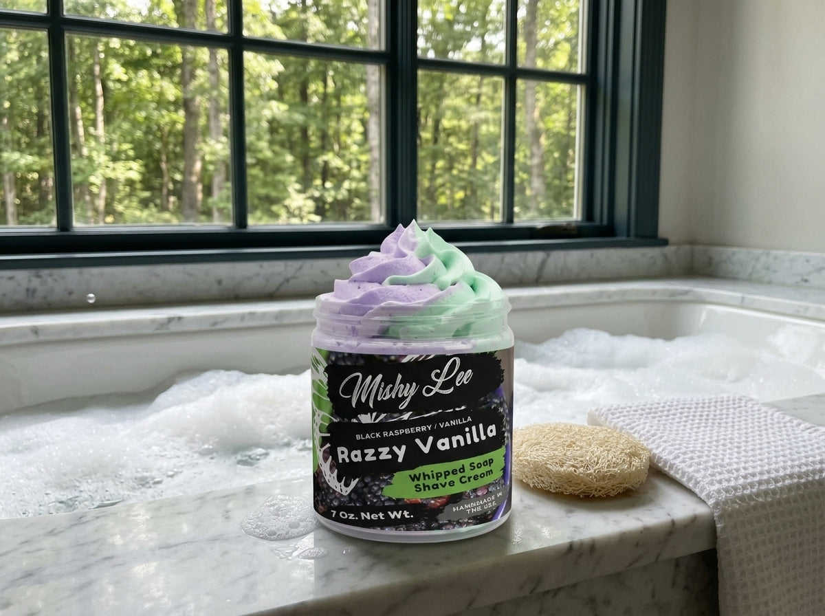Razzy Vanilla Whipped Soap and Shave Cream Mishy Lee Boutique