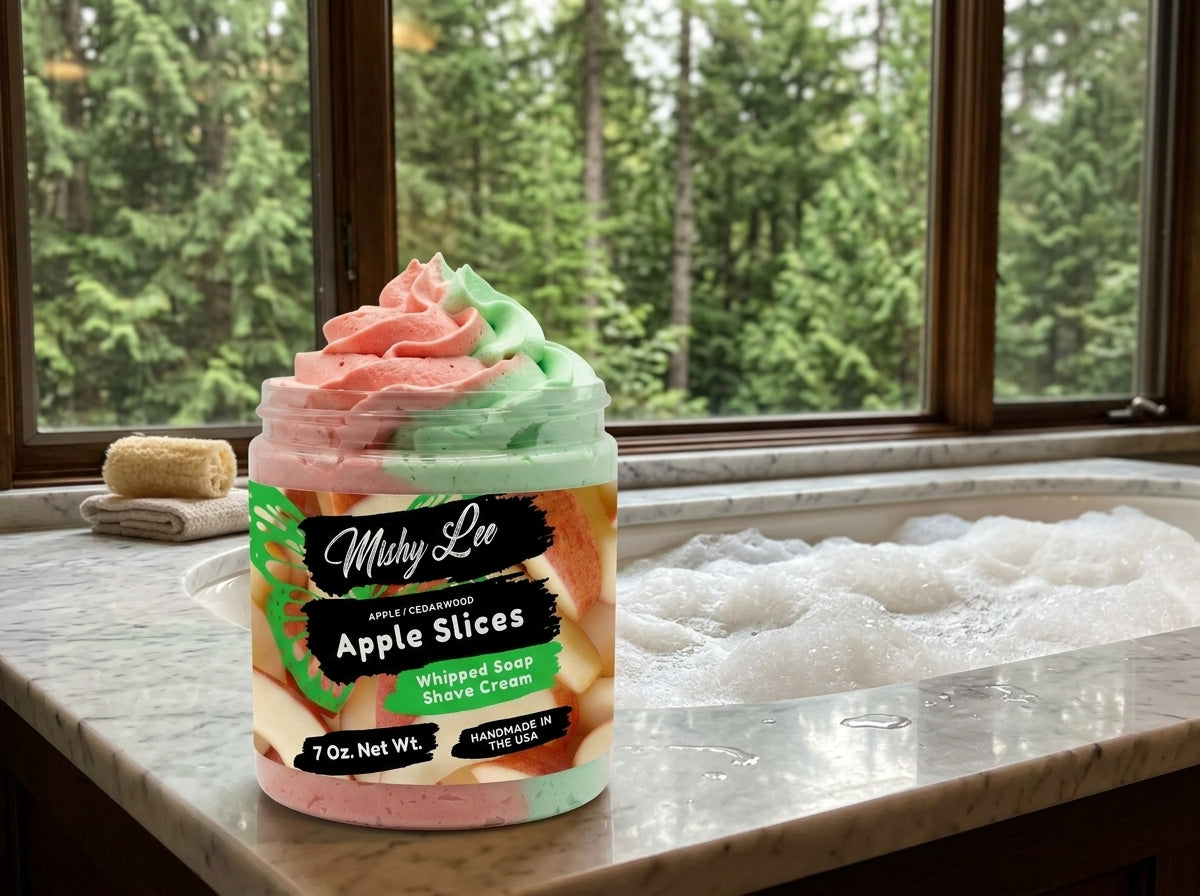 Apple Slices Whipped Soap and Shave Cream Mishy Lee Boutique