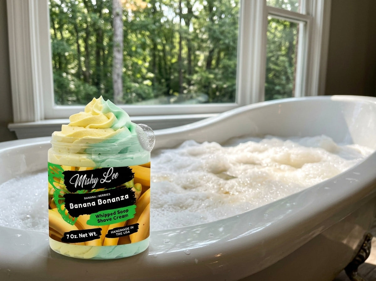 Banana Bonanza Whipped Soap and Shave Cream Mishy Lee Boutique