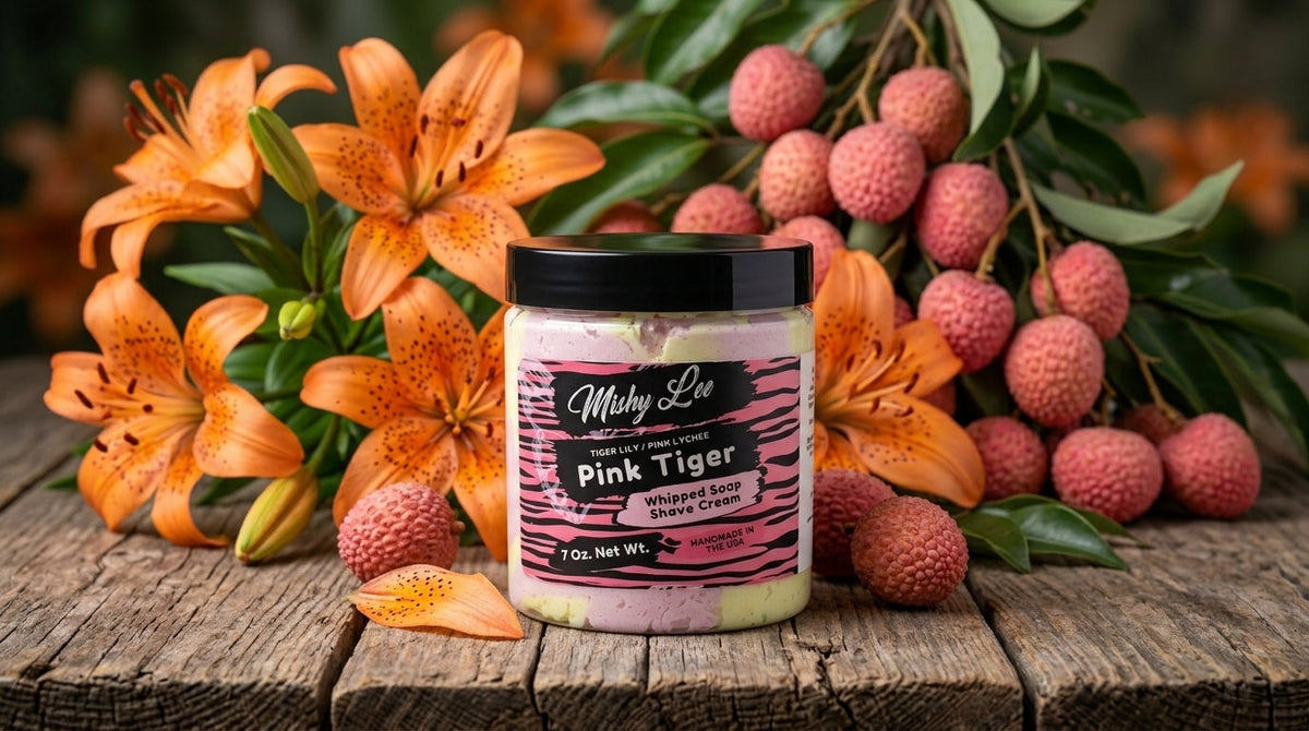 Pink Tiger Whipped Soap and Shave Cream Mishy Lee Boutique