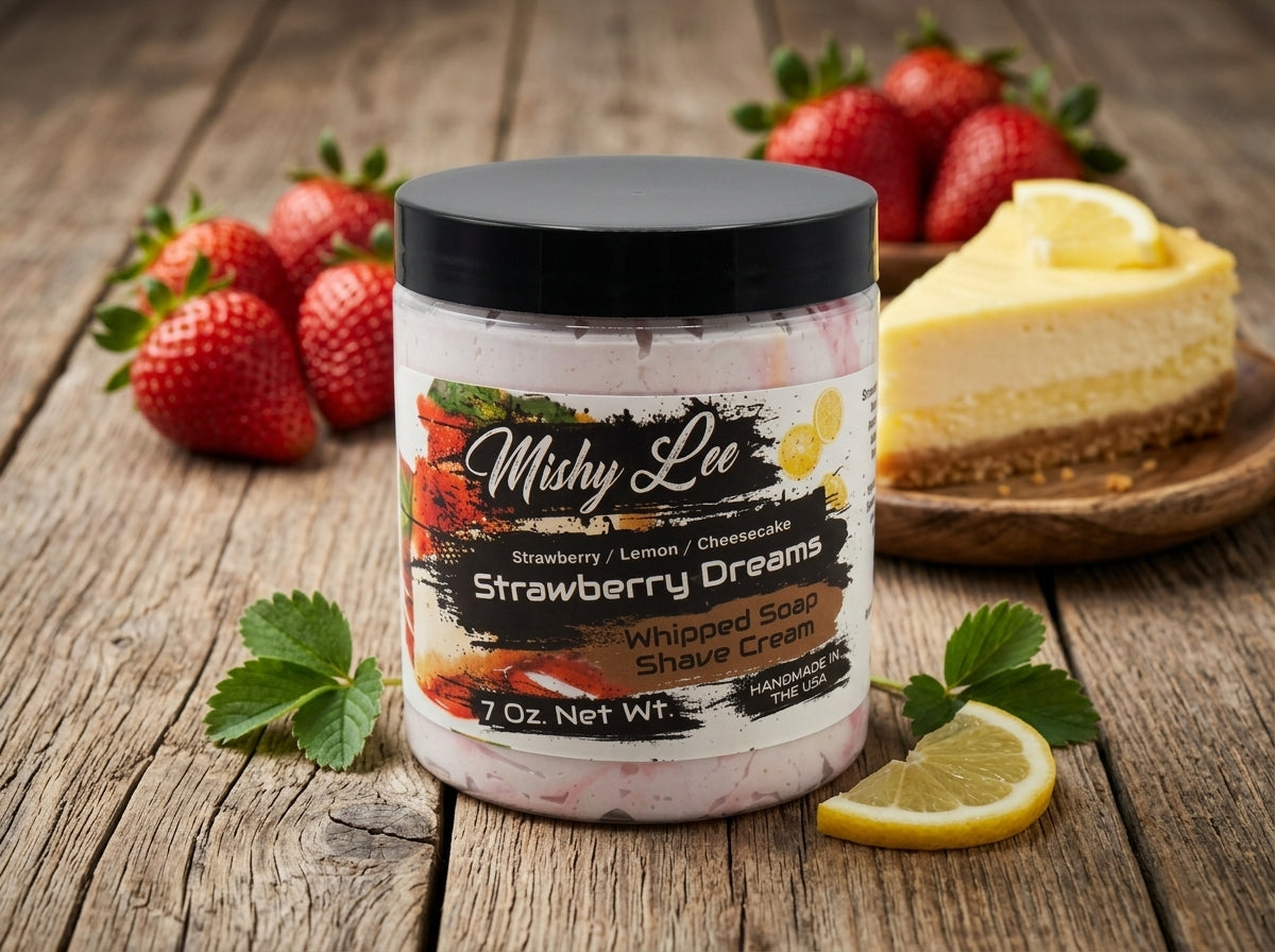 Strawberry Dreams Whipped Soap and Shave Cream Mishy Lee Boutique