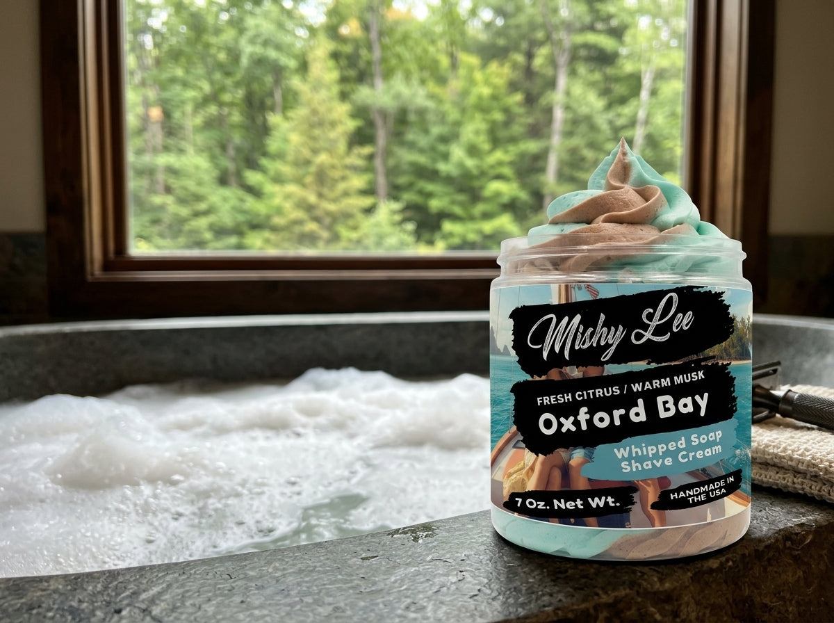 Oxford Bay Men's Whipped Soap and Shave Cream Mishy Lee Boutique