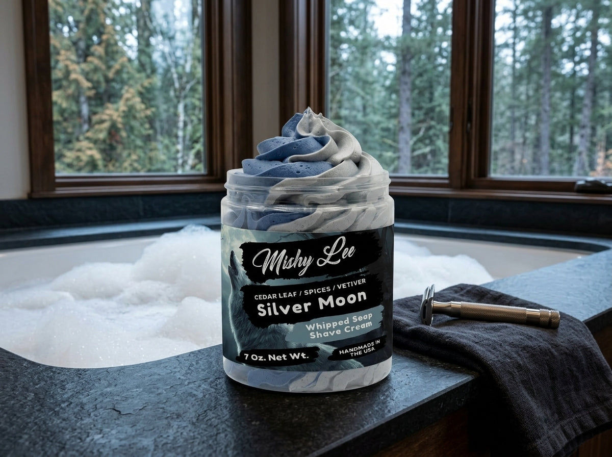 Silver Moon Men's Whipped Soap and Shave Cream Mishy Lee Boutique
