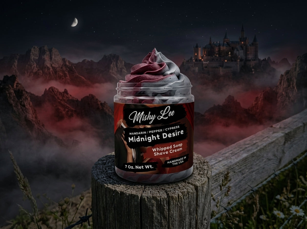 Midnight Desire Men's Whipped Soap and Shave Cream Mishy Lee Boutique