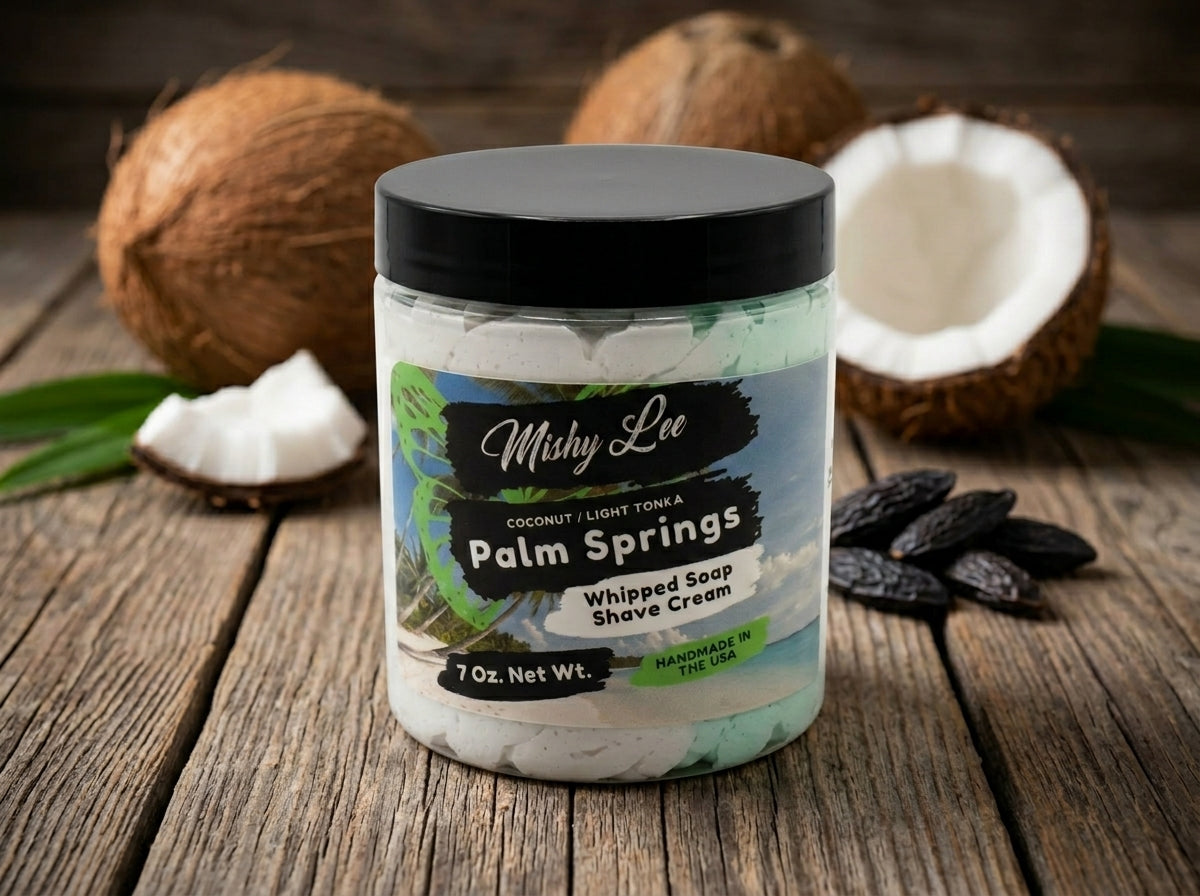 Palm Springs Whipped Soap and Shave Cream Mishy Lee Boutique