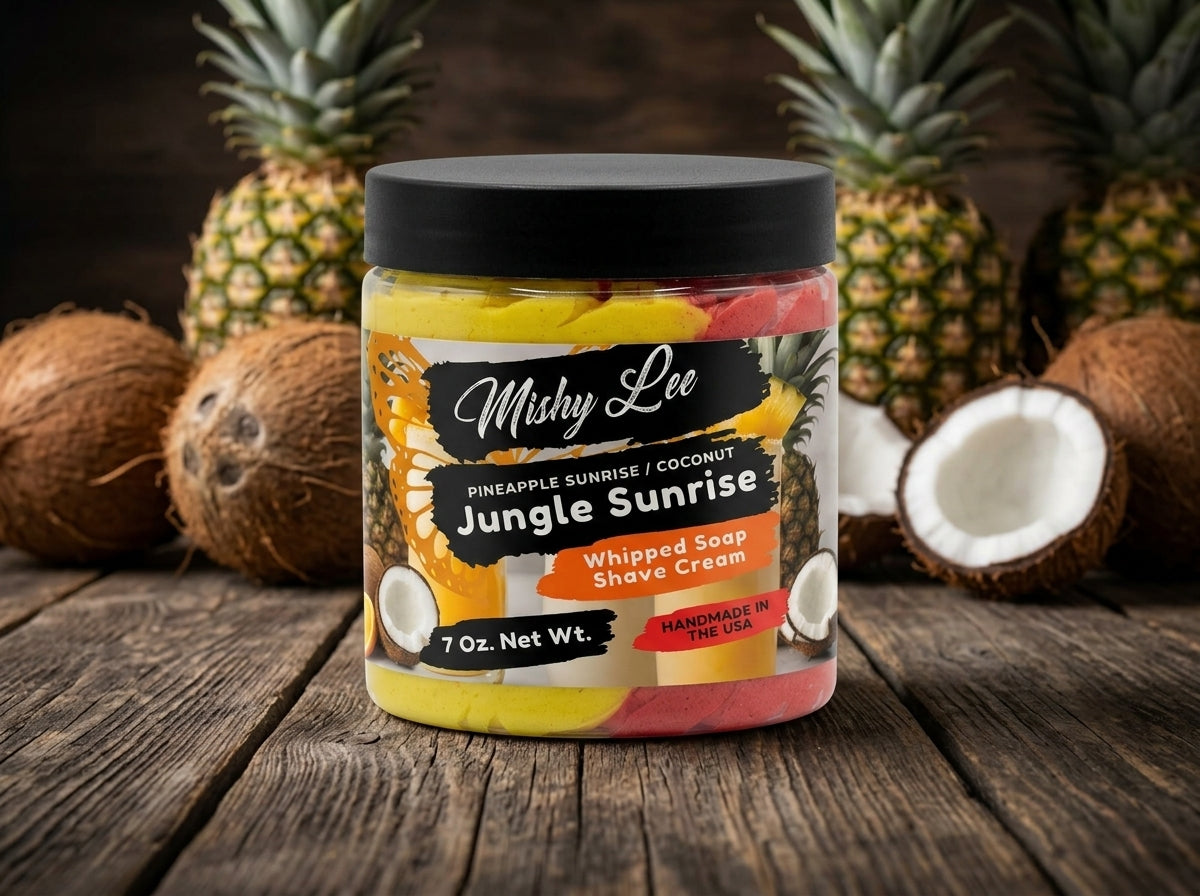 Jungle Sunrise Whipped Soap and Shave Cream Mishy Lee Boutique
