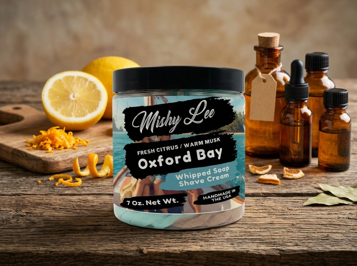Oxford Bay Men's Whipped Soap and Shave Cream Mishy Lee Boutique