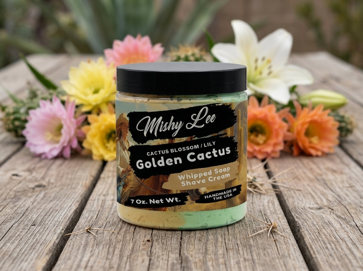 Golden Cactus Whipped Soap and Shave Cream Mishy Lee Boutique
