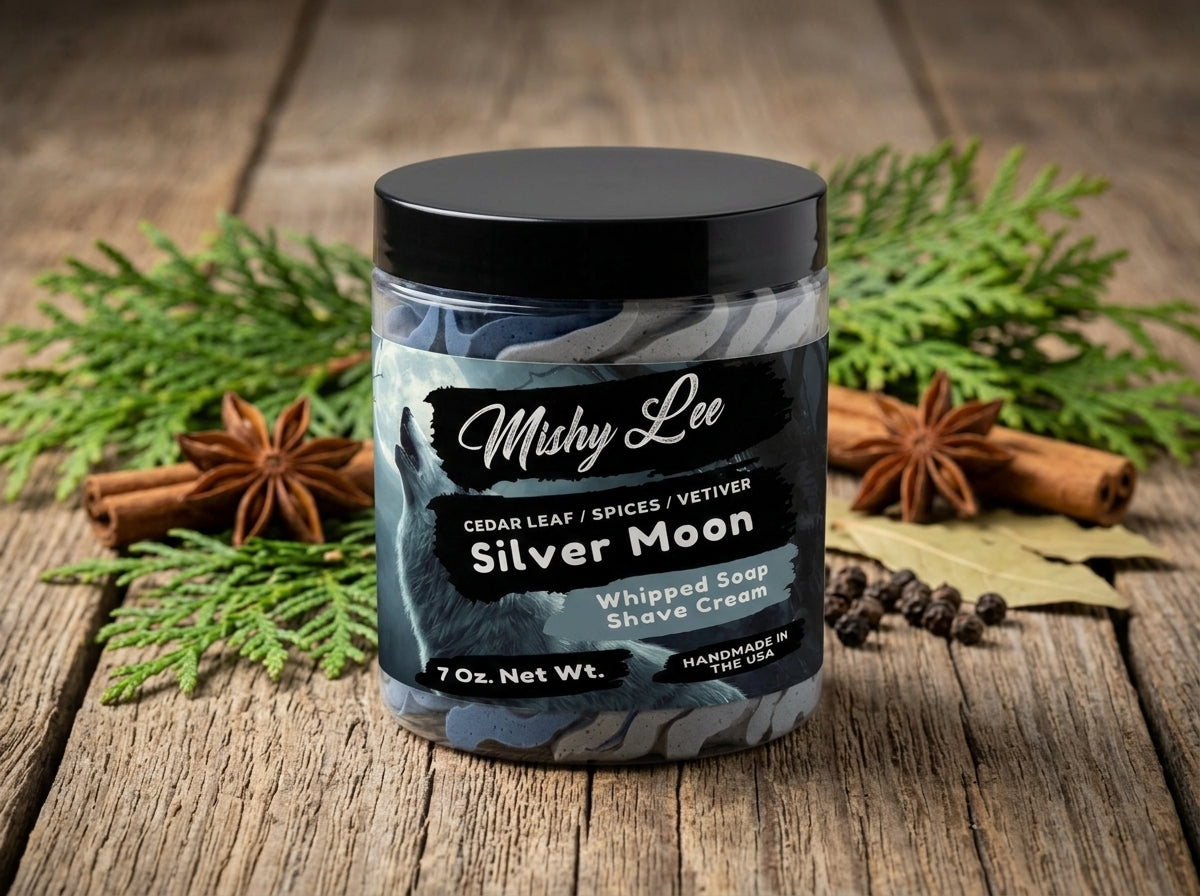 Silver Moon Men's Whipped Soap and Shave Cream Mishy Lee Boutique
