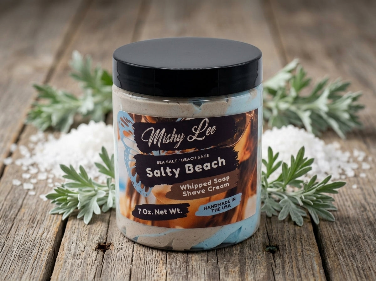 Salty Beach Whipped Soap and Shave Cream Mishy Lee Boutique